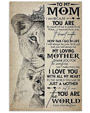 TO MY MOM - LION - MY LOVING MOTHER 16x24 Poster front