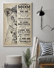 TO MY MOM - LION - MY LOVING MOTHER 16x24 Poster lifestyle-poster-1