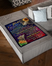 To My Mom - Special Blanket For Mom Small Fleece Blanket - 30" x 40" aos-coral-fleece-blanket-30x40-lifestyle-front-03