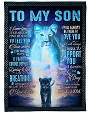 To My Son - I Will Always Be There To Love You Fleece Blanket tile