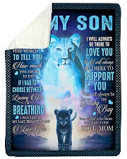To My Son - I Will Always Be There To Love You Sherpa Fleece Blanket tile
