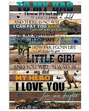 TO MY DAD - DINOSAUR - YOU ARE APPRECIATED 16x24 Poster front