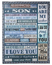 I LOVE YOU - PERFECT GIFT FOR SON FROM MOM Small Fleece Blanket - 30" x 40" front
