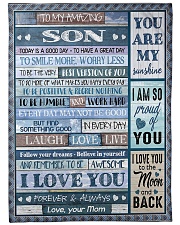 I LOVE YOU - PERFECT GIFT FOR SON FROM MOM Fleece Blanket tile