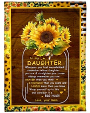To My Daughter - Sunflower - Whenever You Feel Fleece Blanket tile