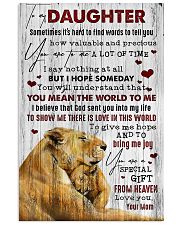 To My Daughter - Lion - Sometimes It's Hard 16x24 Poster front