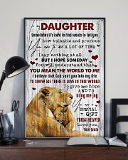 To My Daughter - Lion - Sometimes It's Hard 16x24 Poster lifestyle-poster-2