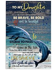 POSTER- TO MY DAUGHTER - DOLPHIN - I LOVE YOU 16x24 Poster front