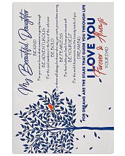 POSTER - TO MY DAUGHTER - BLUE TREE - BE KIND 16x24 Poster front