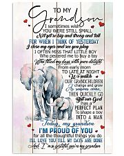 TO MY GRANDSON - ELEPHANTS - I LOVE YOU 16x24 Poster front