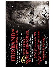 TO MY HUSBAND - LION - I LOVE YOU 16x24 Poster front