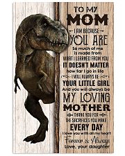 TO MY MOM - DINOSAUR - THANK YOU 16x24 Poster front