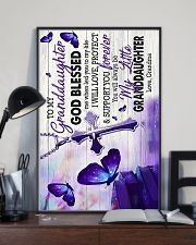 To Granddaughter - God Blessed Me When Led You 16x24 Poster lifestyle-poster-2