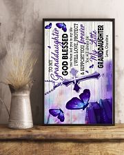 To Granddaughter - God Blessed Me When Led You 16x24 Poster lifestyle-poster-3