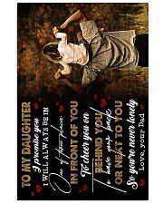 To Daughter - I Promise You I will Always 16x24 Poster front