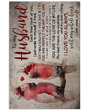 TO MY HUSBAND - PARROT - I LOVE YOU 16x24 Poster front