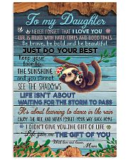 POSTER - TO MY DAUGHTER - SLOTH - LOVE YOU 16x24 Poster front
