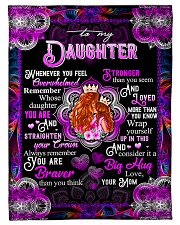 To My Daughter - Queen And Princess - Whenever Small Fleece Blanket - 30" x 40" front