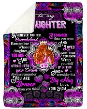 To My Daughter - Queen And Princess - Whenever Sherpa Fleece Blanket tile