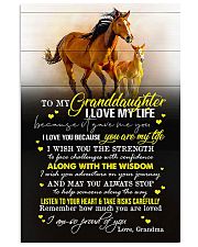 TO MY GRANDDAUGHTER - YOU ARE MY LIFE 16x24 Poster front