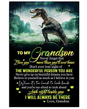 GRANDMA TO GRANDSON - T REX - NEVER GIVE UP 16x24 Poster front