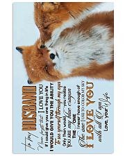 TO MY HUSBAND - COUPLE FOXES - I LOVE YOU 16x24 Poster front