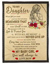 NEVER GIVE UP - TO DAUGHTER FROM MOM Small Fleece Blanket - 30" x 40" front