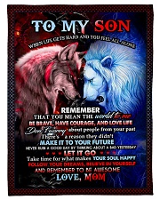 To My Son - Special Blanket For Son Small Fleece Blanket - 30" x 40" front