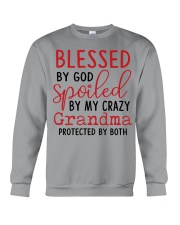 Blessed By God Spoiled By My Grammy Crewneck Sweatshirt tile