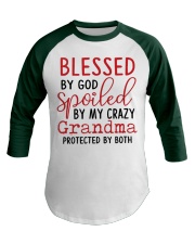 Blessed By God Spoiled By My Grammy Baseball Tee tile