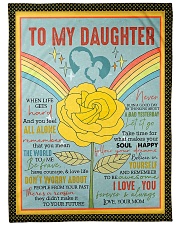 Mom To Daughter - When Life Gets Hard Fleece Blanket tile