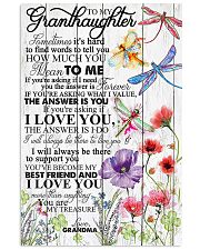 TO GRANDDAUGHTER - FLOWERS - TREASURE 16x24 Poster front