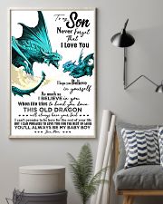 TO MY SON - MOON - NEVER FORGET 16x24 Poster lifestyle-poster-1
