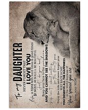 To Daughter - Life Is Filled With Hard Times 16x24 Poster front