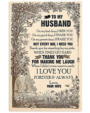 TO MY HUSBAND - LOVE HOUSE - I LOVE YOU 16x24 Poster front
