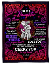 To Daughter - Hugging - Never Feel That You Small Fleece Blanket - 30" x 40" front