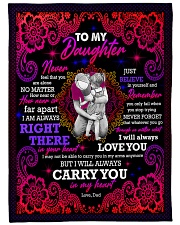 To Daughter - Hugging - Never Feel That You Fleece Blanket tile