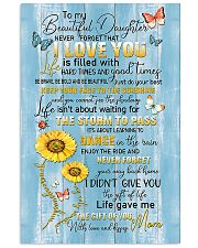 To My Daughter - Keep Your face To The Sunshine 16x24 Poster front