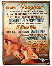 To My Daughter - Special Blanket For Daughter Fleece Blanket tile