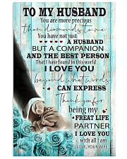 TO MY HUSBAND - HAND IN HAND - I LOVE YOU 16x24 Poster front