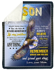 To My Son - Special Blanket For Son Sherpa Fleece Blanket tile