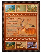 DAD TO DAUGHTER Small Fleece Blanket - 30" x 40" front