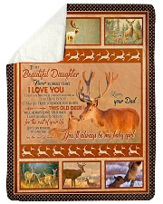 DAD TO DAUGHTER Sherpa Fleece Blanket tile
