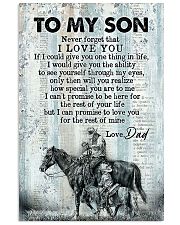 To My Son - Horse Riding - Never Forget That 16x24 Poster front