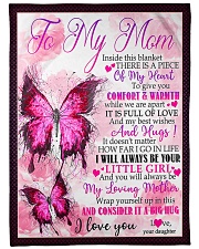 To My Mom - Butterfly - Fleece Blanket Fleece Blanket tile