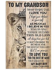 TO MY GRANDSON - LIONS - LOVE GRANDMA 16x24 Poster front