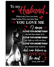 TO MY HUSBAND - COUPLE - I LOVE YOU 16x24 Poster front