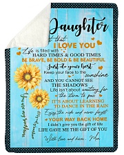 LIFE GAVE THE GIFT OF YOU Sherpa Fleece Blanket tile