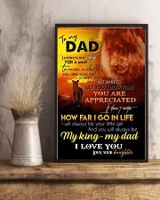 TO MY DAD - LION - I LOVE YOU 16x24 Poster lifestyle-poster-3