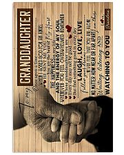 To Granddaughter - You Are The Beat Of My Heart 16x24 Poster front